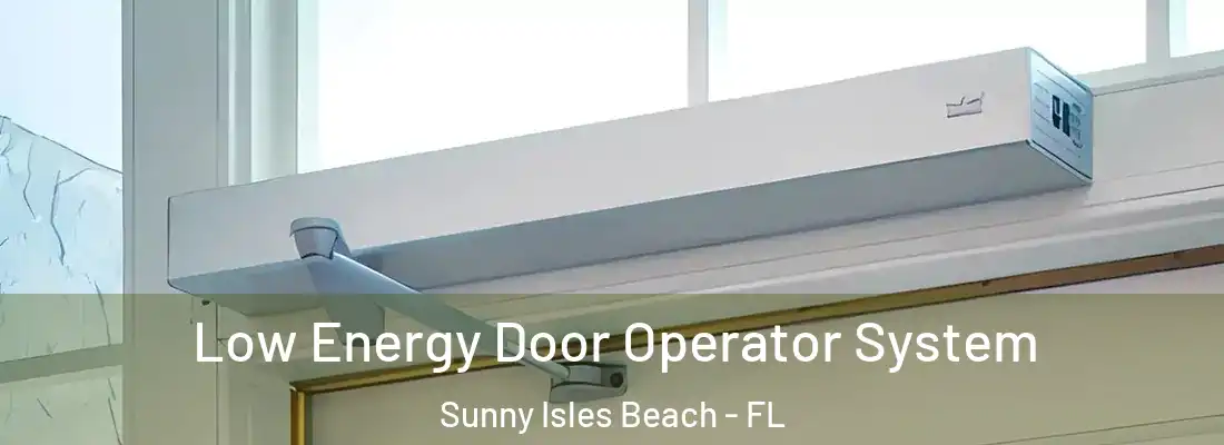  Low Energy Door Operator System Sunny Isles Beach - FL